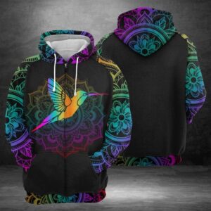 Hummingbird 3D Printed Hoodie/Zipper Hoodie - bb39694f4a02