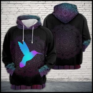 Hummingbird Zen Pattern 3D Printed Hoodie/Zipper Hoodie - 965a29d4b91c