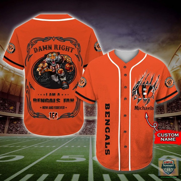 I Am A Cincinnati Bengals Fan Custom Name Baseball Jersey Shirt I Am A Cincinnati Bengals Fan Custom Name Baseball Jersey Shirt
