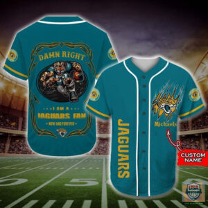I Am A Jacksonville Jaguars Fan Custom Name Baseball Jersey Shirt