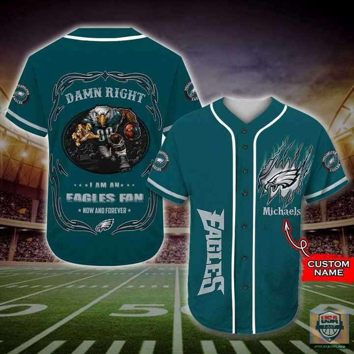 I Am A Philadelphia Eagles Fan Custom Name Baseball Jersey Shirt I Am A Philadelphia Eagles Fan Custom Name Baseball Jersey Shirt