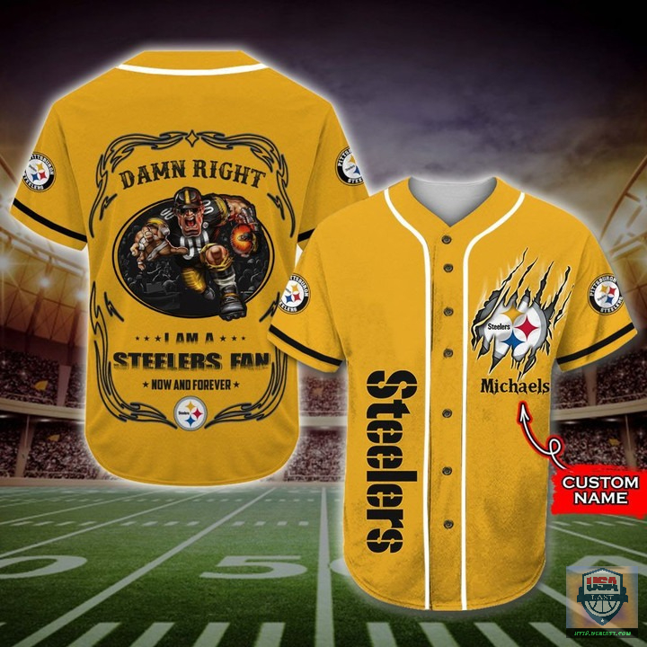 I Am A Pittsburgh Steelers Fan Custom Name Baseball Jersey Shirt I Am A Pittsburgh Steelers Fan Custom Name Baseball Jersey Shirt