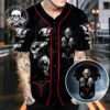 Idc Idk Idgaf Skull Baseball Jersey