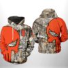 Illinois Fighting Illini NCAA Camo Veteran Hunting 3D Printed Hoodie/Zipper Hoodie - e3fe1ad3360c