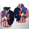 Illinois Fighting Illini NCAA US Flag 3D Printed Hoodie/Zipper Hoodie - 7d54cb271c24