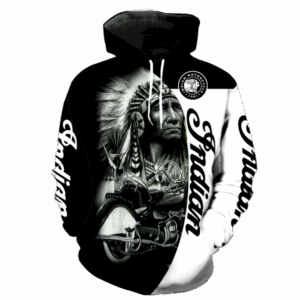 Indian Motorcycle Full All Over Print 3D Hoodie Zipper Men And Women - 34d277b5e2b4