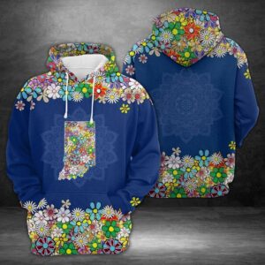 Indiana Flower 3D Printed Hoodie/Zipper Hoodie - 38fd30642c94