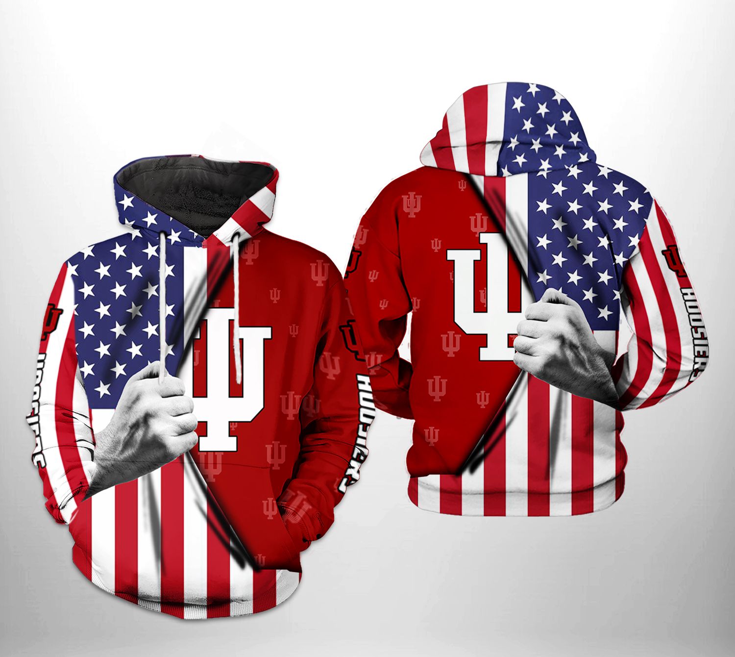 Indiana Hoosiers NCAA US Flag 3D Printed Hoodie/Zipper Hoodie - 9a0850038f51 Indiana Hoosiers NCAA US Flag 3D Printed Hoodie/Zipper Hoodie - 9a0850038f51