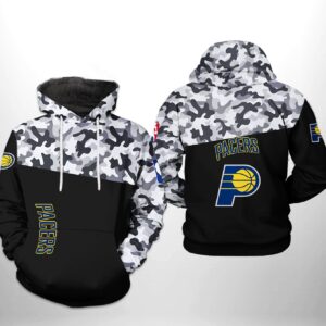 Indiana Pacers NBA Camo Veteran Team 3D Printed Hoodie/Zipper Hoodie - 554a912251f8