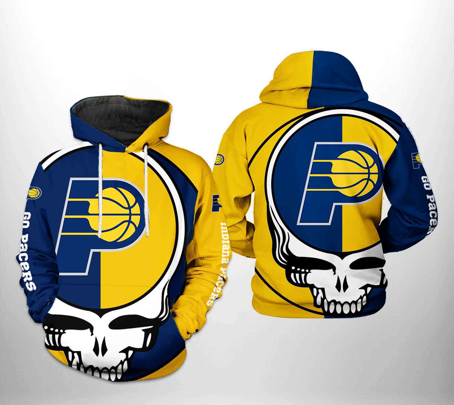 Indiana Pacers NBA Grateful Dead 3D Printed Hoodie/Zipper Hoodie - 60447be6aaab Indiana Pacers NBA Grateful Dead 3D Printed Hoodie/Zipper Hoodie - 60447be6aaab