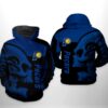Indiana Pacers NBA Skull Team 3D Printed Hoodie/Zipper Hoodie - 266a100e43eb