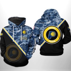 Indiana Pacers NBA US Camo Team 3D Printed Hoodie/Zipper Hoodie - d59ad60a9671
