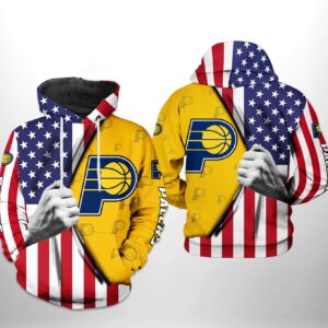 Indiana Pacers NBA US Flag Team 3D Printed Hoodie/Zipper Hoodie - 33fc5a91e313