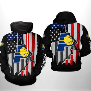 Indiana Pacers NBA US Flag Team 3D Printed Hoodie/Zipper Hoodie - 9c4000291d81