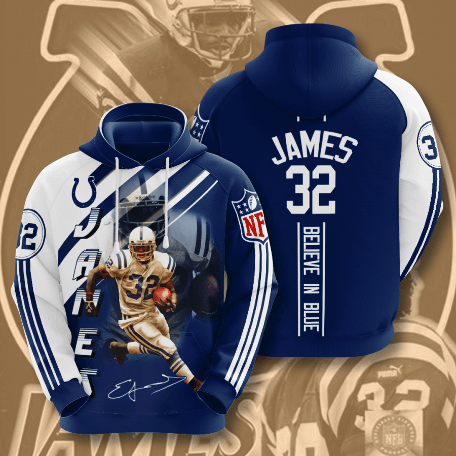 Indianapolis Colts Edgerrin James 3D Hoodie Sweatshirt For Fans Men Women All Over Printed Hoodie - 6ab04b1b6435 Indianapolis Colts Edgerrin James 3D Hoodie Sweatshirt For Fans Men Women All Over Printed Hoodie - 6ab04b1b6435