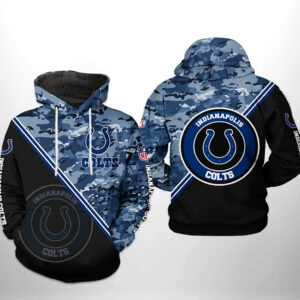 Indianapolis Colts NFL Camo Team 3D Printed Hoodie/Zipper Hoodie - e02aca9e6bde