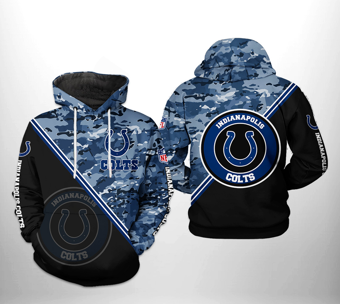 Indianapolis Colts NFL Camo Team 3D Printed Hoodie/Zipper Hoodie - e02aca9e6bde Indianapolis Colts NFL Camo Team 3D Printed Hoodie/Zipper Hoodie - e02aca9e6bde