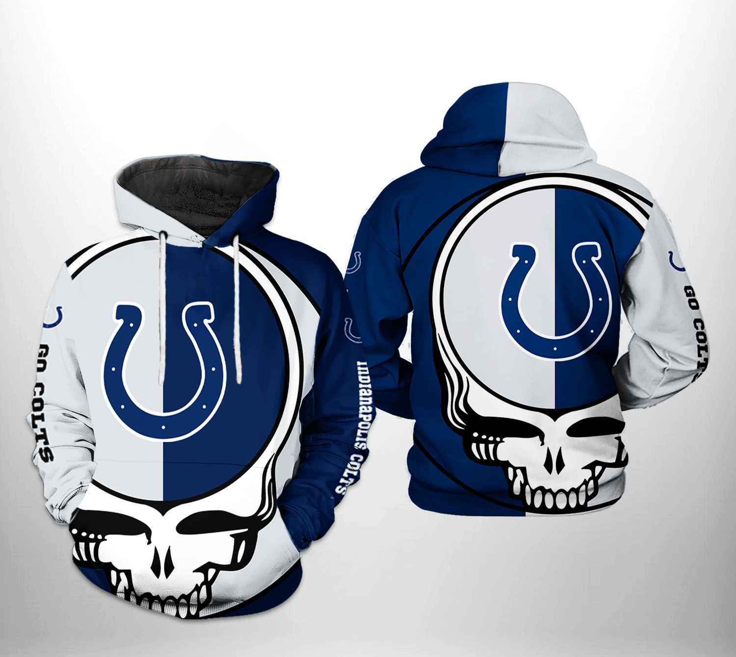 Indianapolis Colts NFL Grateful Dead 3D Printed Hoodie/Zipper Hoodie - 43881f684764 Indianapolis Colts NFL Grateful Dead 3D Printed Hoodie/Zipper Hoodie - 43881f684764