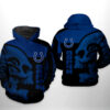 Indianapolis Colts NFL Skull 3D Printed Hoodie/Zipper Hoodie - 21ecba6dc853