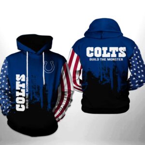Indianapolis Colts NFL Team US 3D Printed Hoodie/Zipper Hoodie - c53d1d158c1e