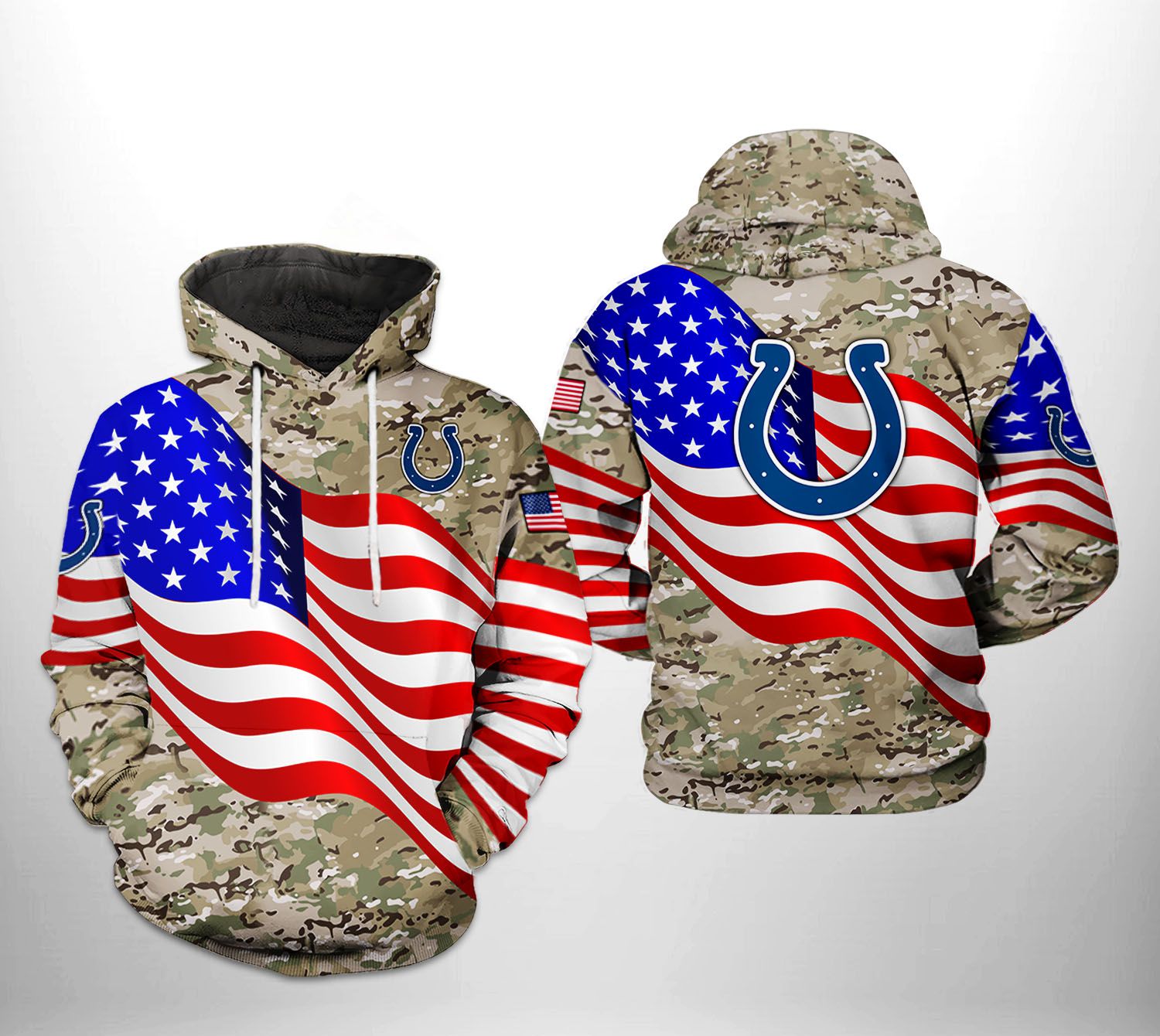 Indianapolis Colts NFL US Flag Camo Veteran Team 3D Printed Hoodie/Zipper Hoodie - e024e5a0691c Indianapolis Colts NFL US Flag Camo Veteran Team 3D Printed Hoodie/Zipper Hoodie - e024e5a0691c