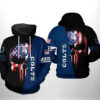 Indianapolis Colts NFL US Flag Skull Team 3D Printed Hoodie/Zipper Hoodie - 0965aaf4dbe1