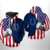 Indianapolis Colts NFL US Flag Team 3D Printed Hoodie/Zipper Hoodie - 4d40120d601f