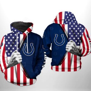 Indianapolis Colts NFL US Flag Team 3D Printed Hoodie/Zipper Hoodie - 4d40120d601f