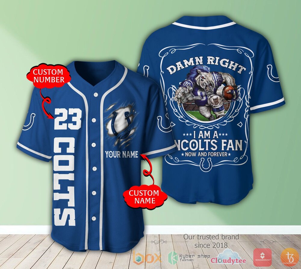 Indianapolis Colts Nfl 3D Personalized Baseball Jersey Shirt Indianapolis Colts Nfl 3D Personalized Baseball Jersey Shirt