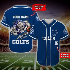 Indianapolis Colts Nfl Personalized Baseball Jersey