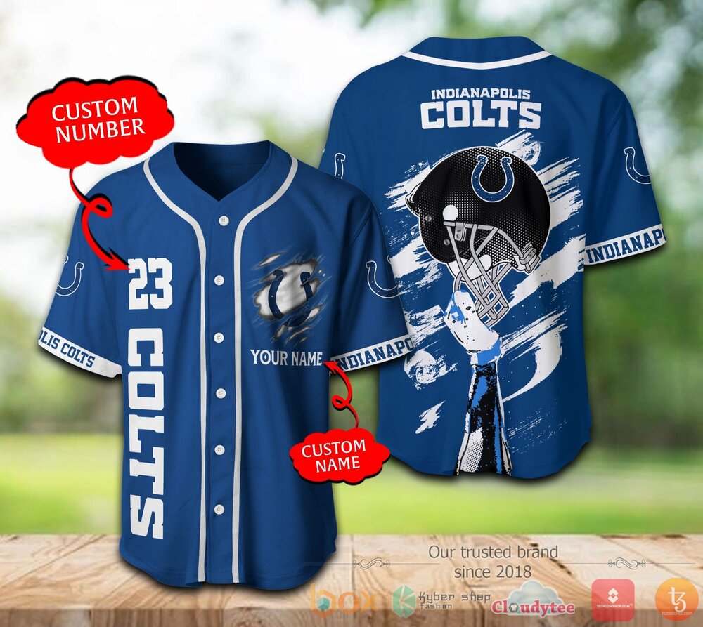 Indianapolis Colts Nfl Personalized Baseball Jersey Shirt Indianapolis Colts Nfl Personalized Baseball Jersey Shirt