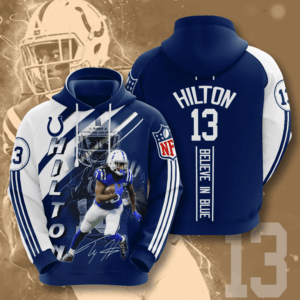 Indianapolis Colts T.Y. Hilton 3D Hoodie Sweatshirt For Fans Men Women All Over Printed Hoodie - 072ff01ce792