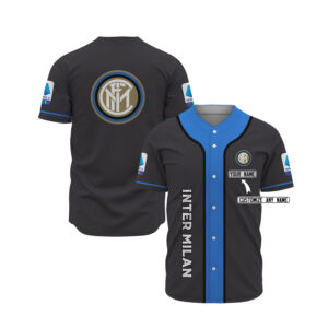 Inter Milan Custom Name Baseball Jersey