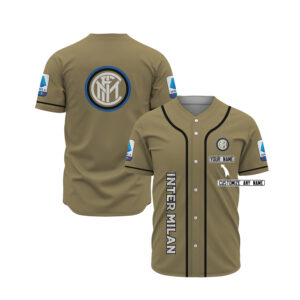 Inter Milan Custom Name Baseball Jersey