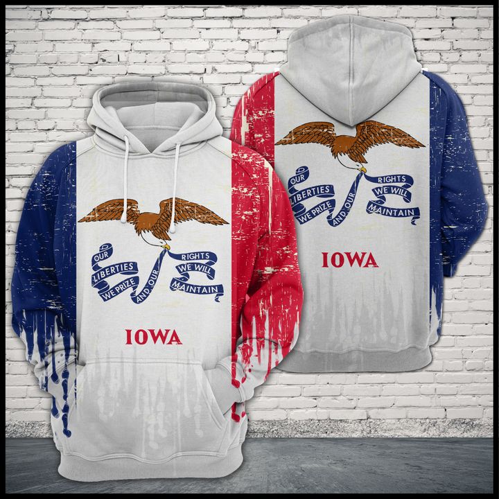 Iowa Flag 3D Printed Hoodie/Zipper Hoodie - 8b019a980736 Iowa Flag 3D Printed Hoodie/Zipper Hoodie - 8b019a980736