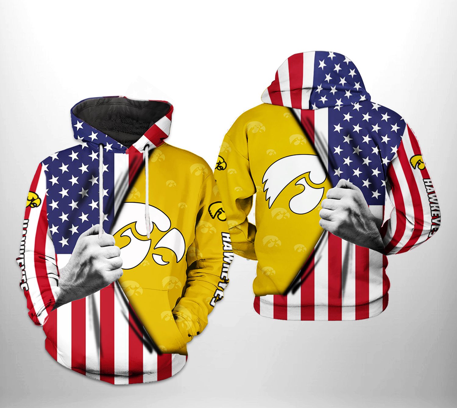 Iowa Hawkeyes NCAA US Flag 3D Printed Hoodie/Zipper Hoodie - 0435ef7ea2eb Iowa Hawkeyes NCAA US Flag 3D Printed Hoodie/Zipper Hoodie - 0435ef7ea2eb