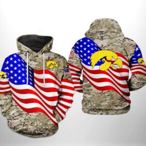 Iowa Hawkeyes NCAA US Flag Camo Veteran 3D Printed Hoodie/Zipper Hoodie - ebf2d0edf171