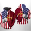 Iowa State Cyclones NCAA US Flag 3D Printed Hoodie/Zipper Hoodie - e19794112722