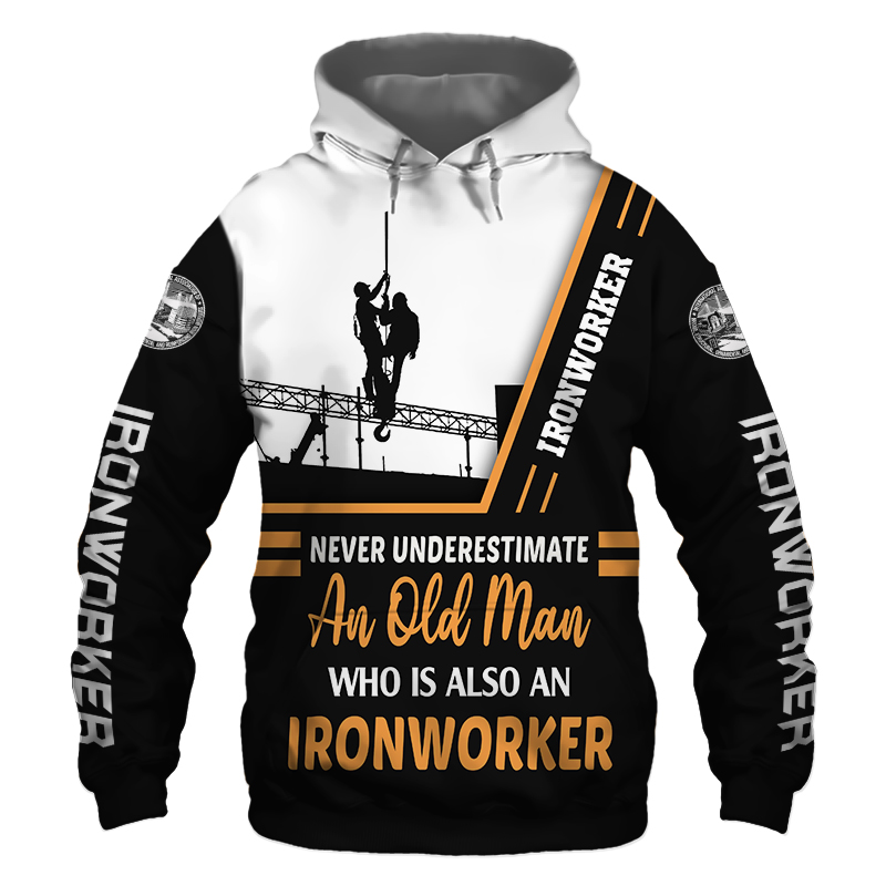 Ironworker Never Underestimate an Old Man 3D Printed Hoodie/Zipper Hoodie - 459d04e6dea2 Ironworker Never Underestimate an Old Man 3D Printed Hoodie/Zipper Hoodie - 459d04e6dea2