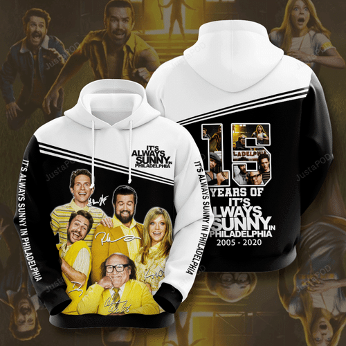 It�S Always Sunny In Philadelphia Movie Character Anniversary 10 Years 3D Hoodie For Men For Women It�S Always Sunny In Philadelphia Movie Character Anniversary 10 Years 3D Hoodie For Men For Women