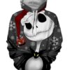 Jack Skellington 3D Printed Hoodie/Zipper Hoodie - ae61e01e124d