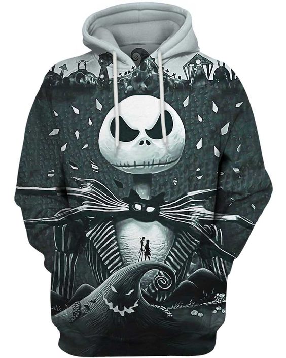 Jack Skellington 3D Printed Hoodie/Zipper Hoodie - ec1870c56a9a Jack Skellington 3D Printed Hoodie/Zipper Hoodie - ec1870c56a9a