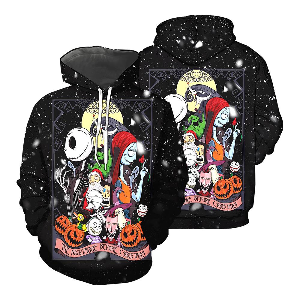 Jack Skellington And Sally The Pumpkin King Christmas Snow 3D Printed Hoodie/Zipper Hoodie - 4f6009ac5e59 Jack Skellington And Sally The Pumpkin King Christmas Snow 3D Printed Hoodie/Zipper Hoodie - 4f6009ac5e59