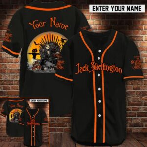 Jack Skellington Baseball Jersey Custom Name