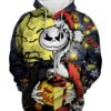 Jack Skellington Christmas Santa 3D Printed Hoodie/Zipper Hoodie - aed20afdc8eb