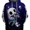 Jack Skellington Cute Star Sky Art 3D Printed Hoodie/Zipper Hoodie - 74dff4ad7746