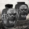 Jack Skellington Hold Fox Racing Logo Pullover And Zippered Hoodies Custom 3D Graphic Printed 3D Hoodie All Over Print Hoodie For Men For Women - d7ffca825b17
