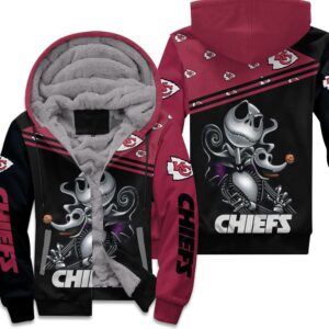 Jack Skellington Kansas City Chiefs 3D Hoodie Unisex Fleece Hoodie - 56369e70973f