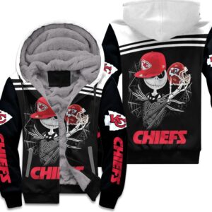 Jack Skellington Keeps Kansas City Chiefs Nfl Fan 3D Hoodie Unisex Fleece Hoodie - 07a7071ccf6b