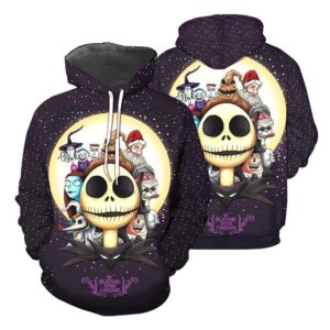 Jack Skellington The Nightmare Before Christmas 3D Hoodie All Over Printed Hoodie - 22375582b536